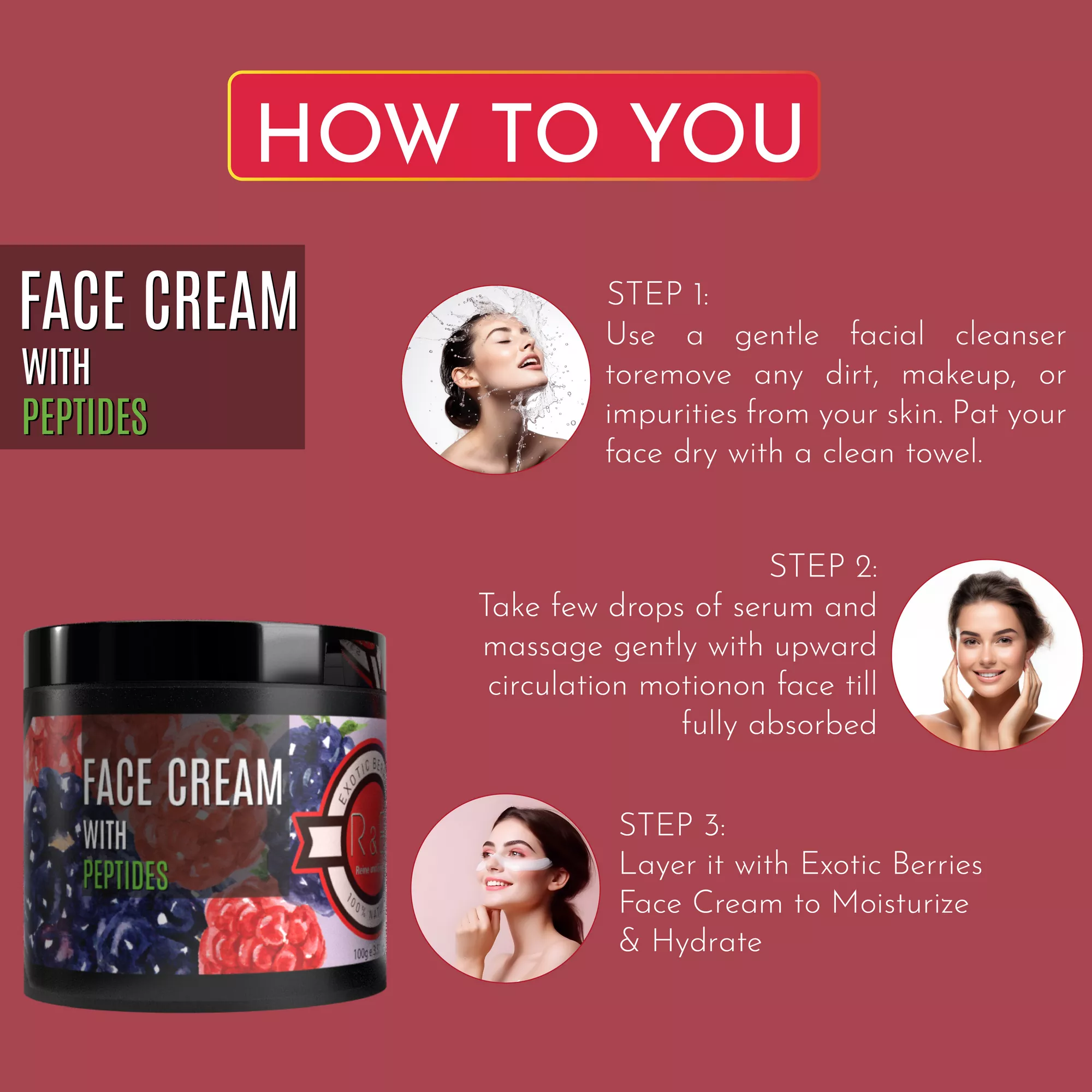 R&E Exotic Berries Face Cream (100g)